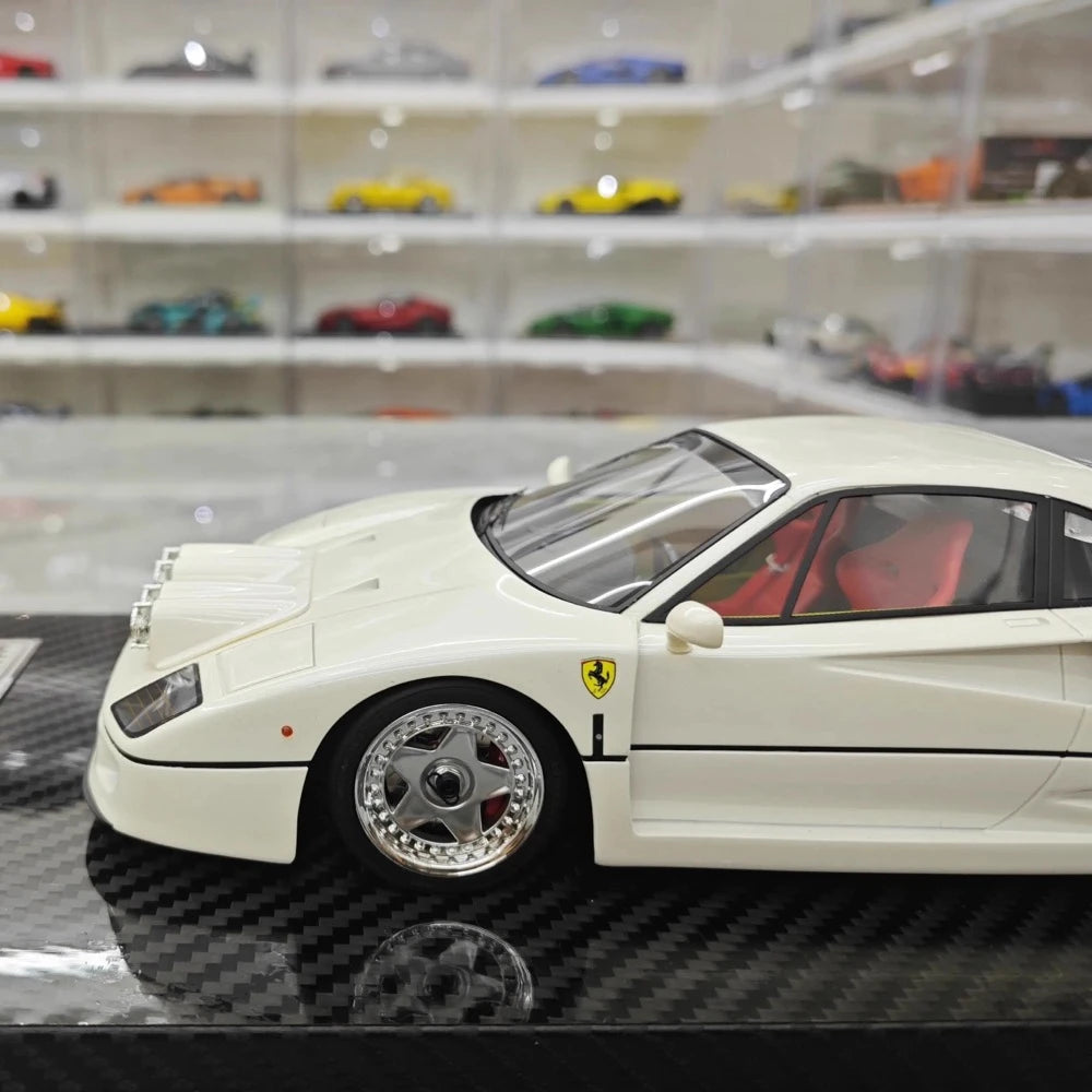 [VIP] 1:18 Ferrari 1989 F40 Snow edizione bianco modellino di auto resina