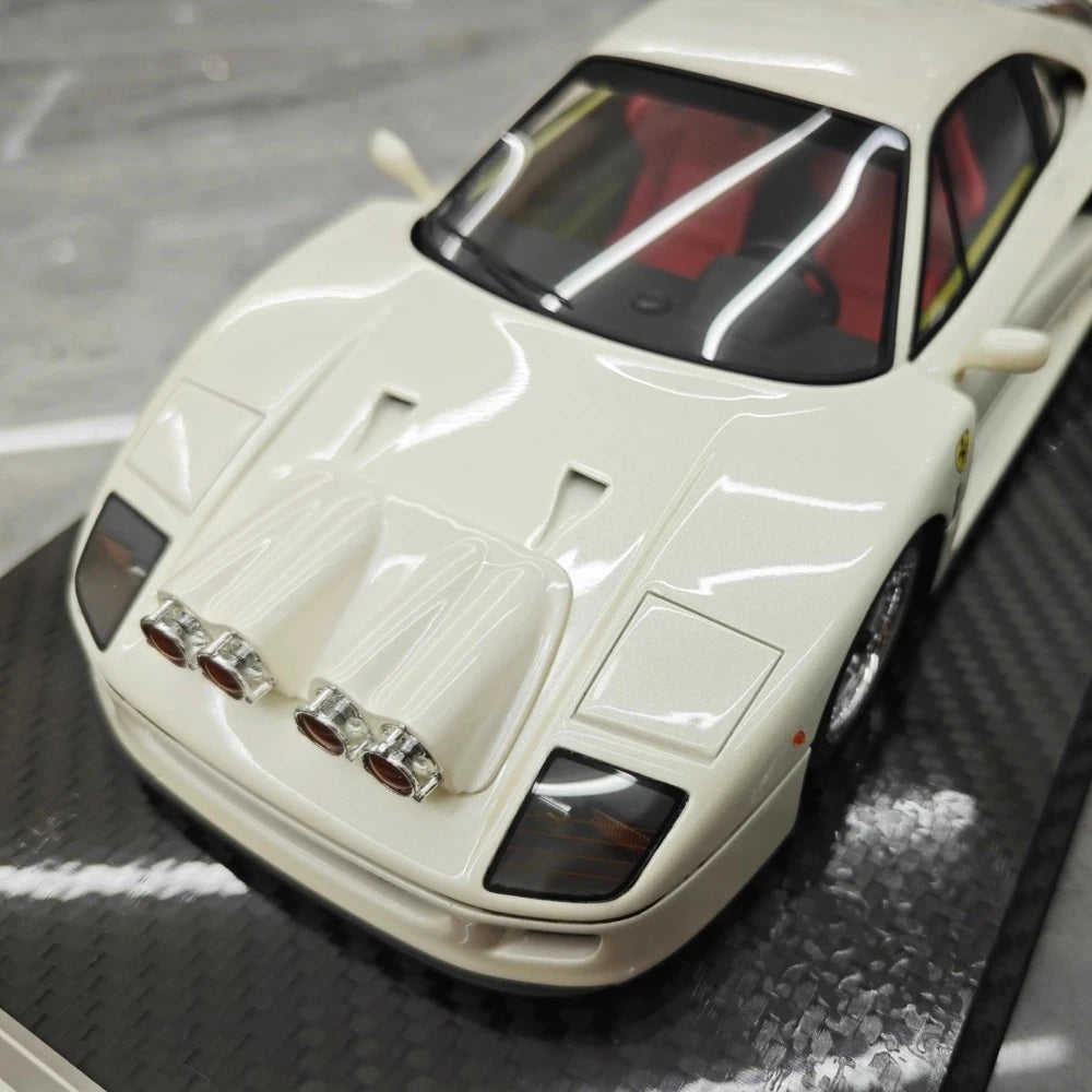 [VIP] 1:18 Ferrari 1989 F40 Snow edizione bianco modellino di auto resina