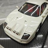 [VIP] 1:18 Ferrari 1989 F40 Snow Edition White Model Car Resin