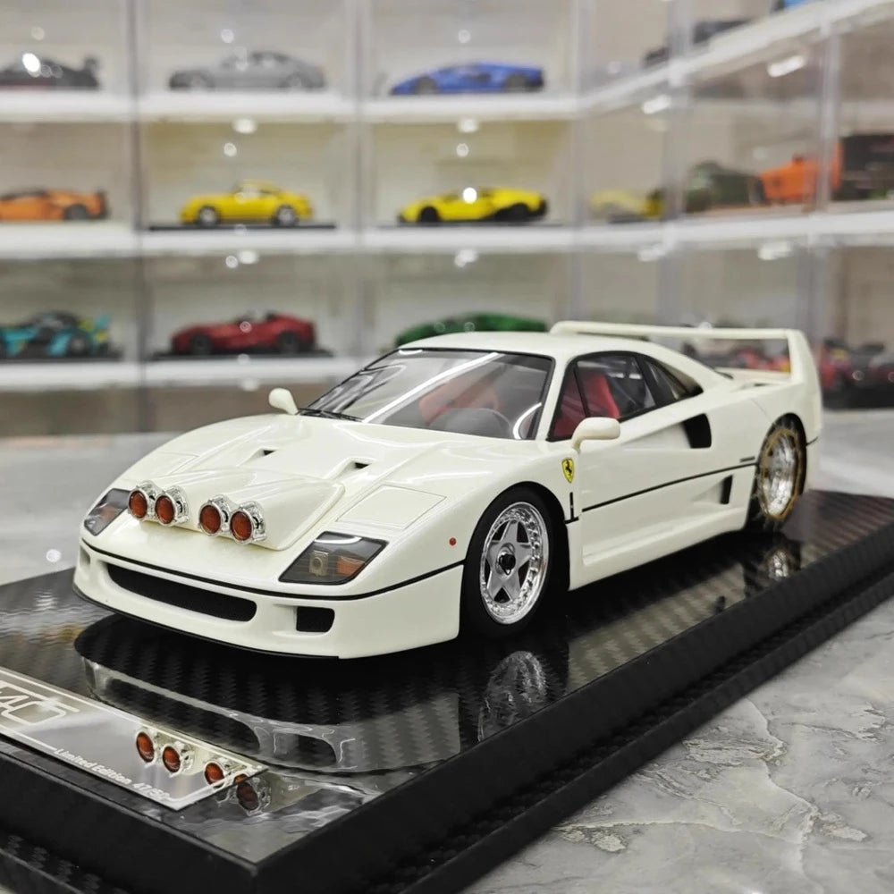 [VIP] 1:18 Ferrari 1989 F40 Snow edizione bianco modellino di auto resina