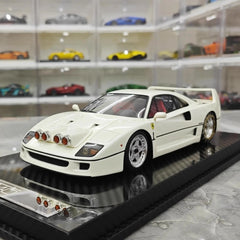 [VIP] 1:18 Ferrari 1989 F40 Snow edizione bianco modellino di auto resina