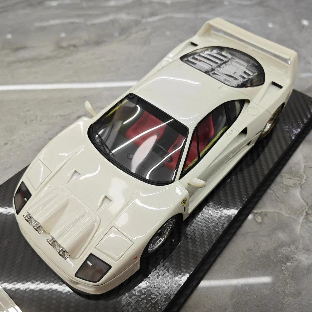 [VIP] 1:18 Ferrari 1989 F40 Snow edizione bianco modellino di auto resina