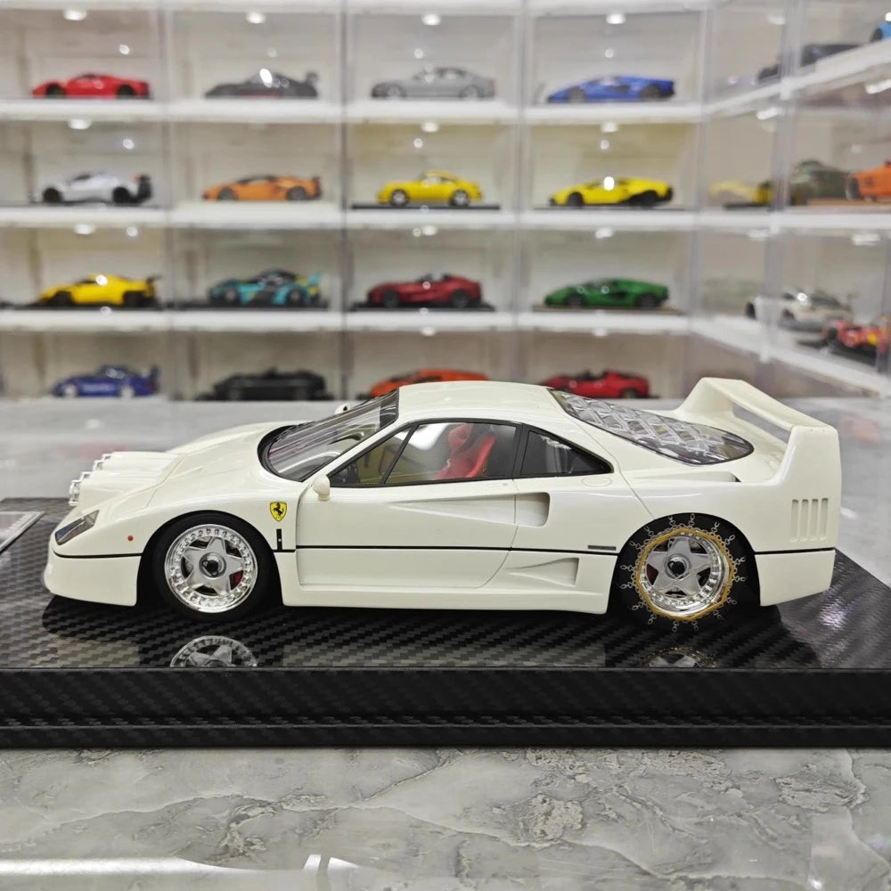 [VIP] 1:18 Ferrari 1989 F40 Snow edizione bianco modellino di auto resina