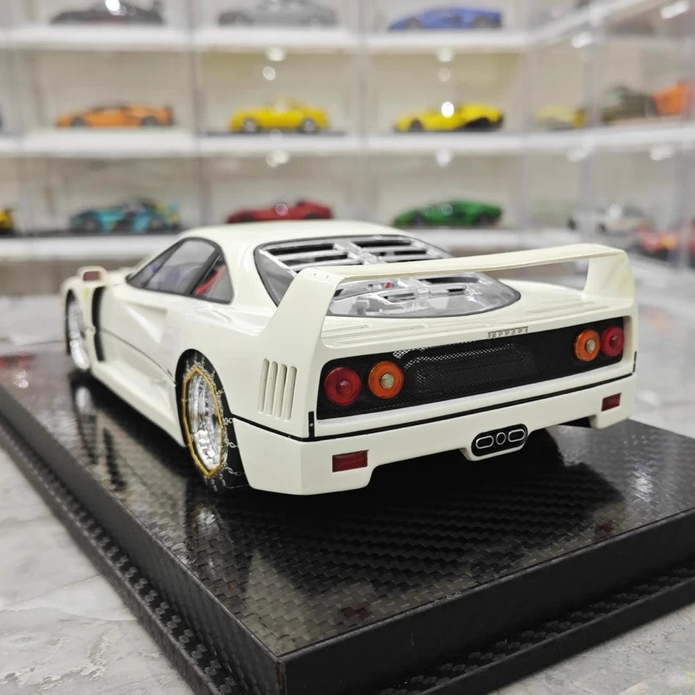 [VIP] 1:18 Ferrari 1989 F40 Snow edizione bianco modellino di auto resina