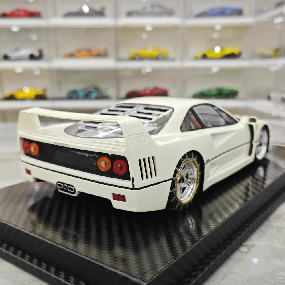 [VIP] 1:18 Ferrari 1989 F40 Snow Edition White Model Car Resin