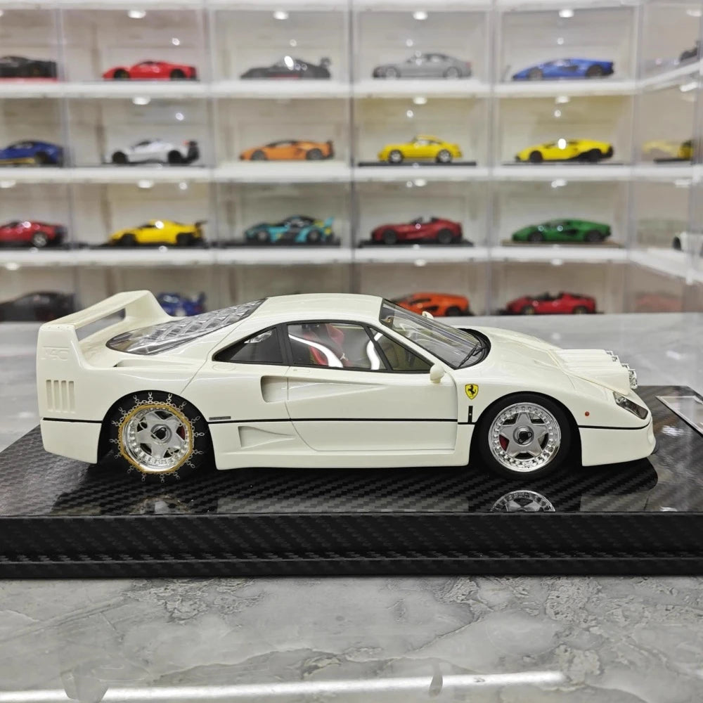 [VIP] 1:18 Ferrari 1989 F40 Snow Edition White Model Car Resin