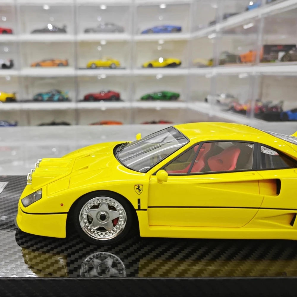 [VIP] 1:18 Ferrari 1989 F40 Snow Edition Yellow Model Car Resin