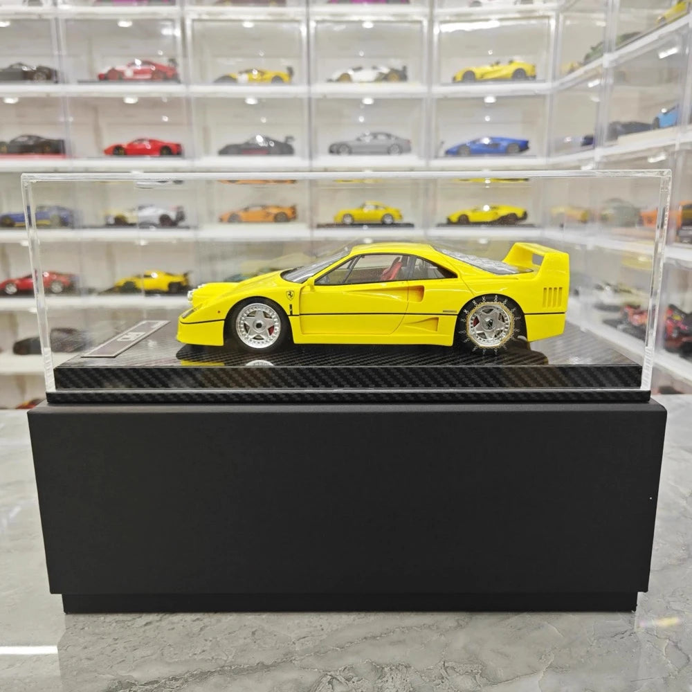[VIP] 1:18 Ferrari 1989 F40 Snow Edition Yellow Model Car Resin