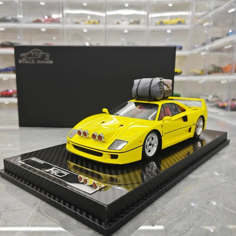 [VIP] 1:18 Ferrari 1989 F40 Snow Edition Yellow Model Car Resin