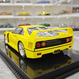 [VIP] 1:18 Ferrari 1989 F40 Snow Edition Yellow Model Car Resin