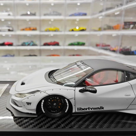 [VIP] 1:18 Ferrari 2019 F8 Tributo LBWK GT Gray Model Car Resin