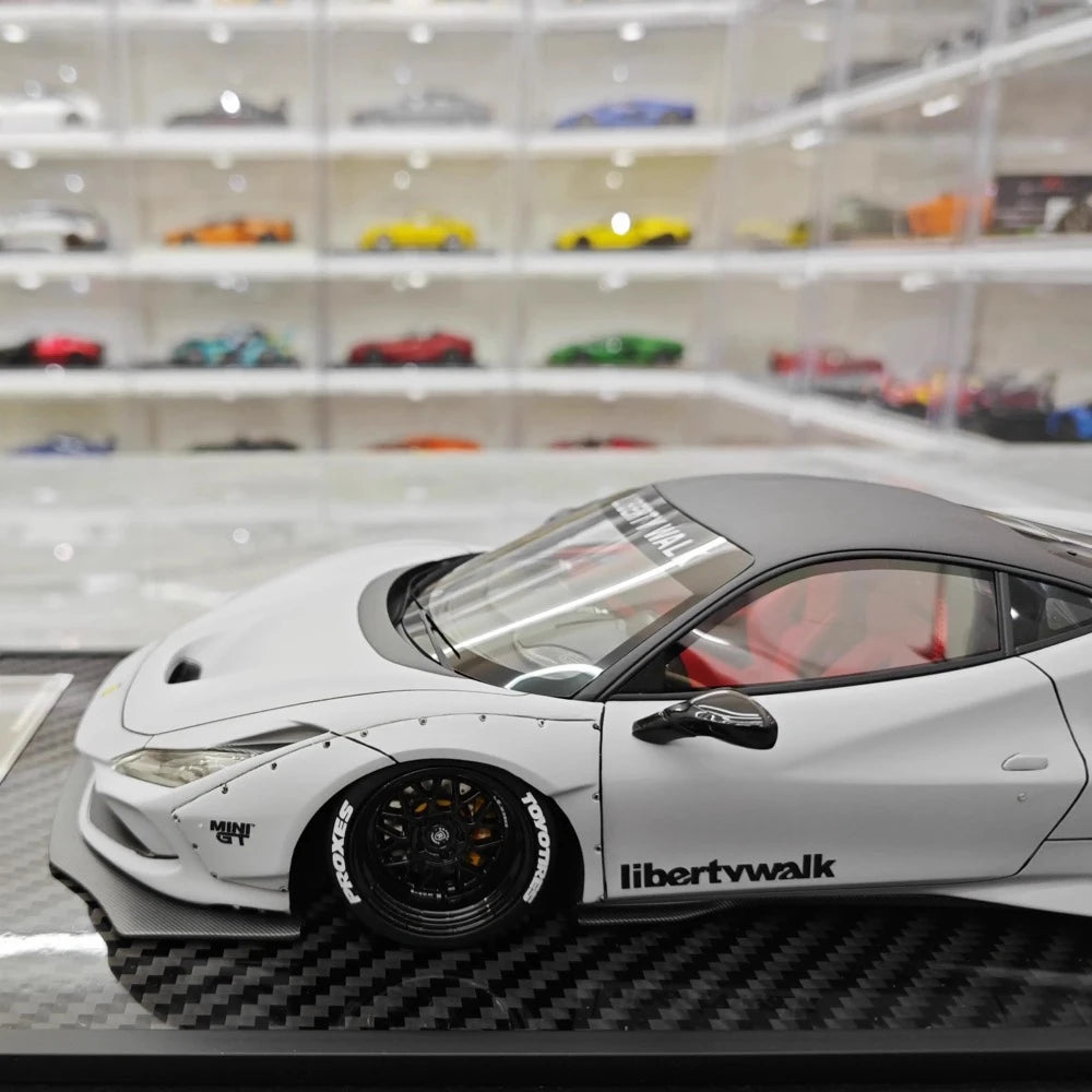 [VIP] 1:18 Ferrari 2019 F8 Tributo LBWK GT Gray Model Car Resin