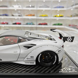 [VIP] 1:18 Ferrari 2019 F8 Tributo LBWK GT Gray Model Car Resin