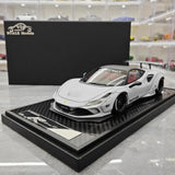[VIP] 1:18 Ferrari 2019 F8 Tributo LBWK GT Gray Model Car Resin