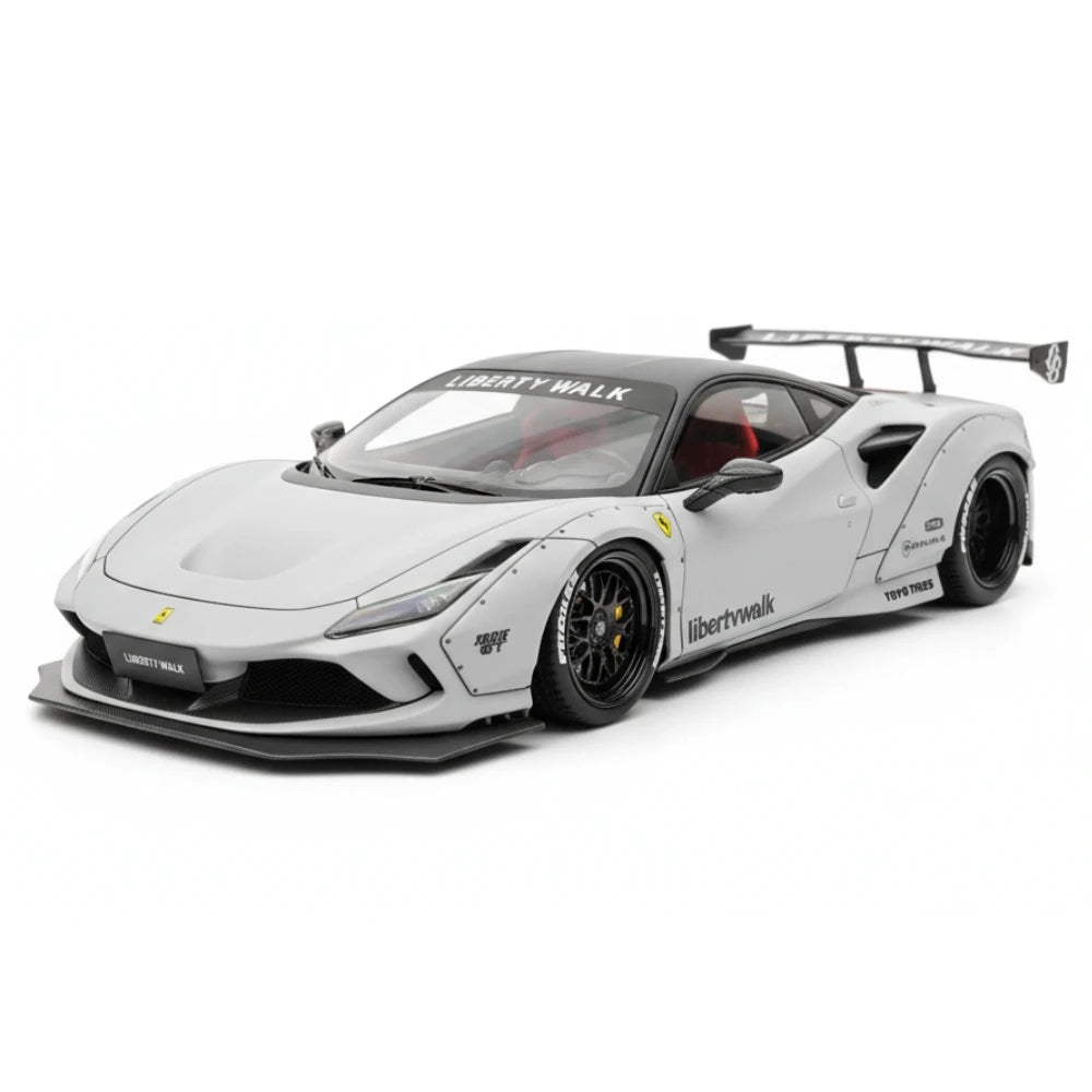[VIP] 1:18 Ferrari 2019 F8 Tributo LBWK GT Gray Model Car Resin