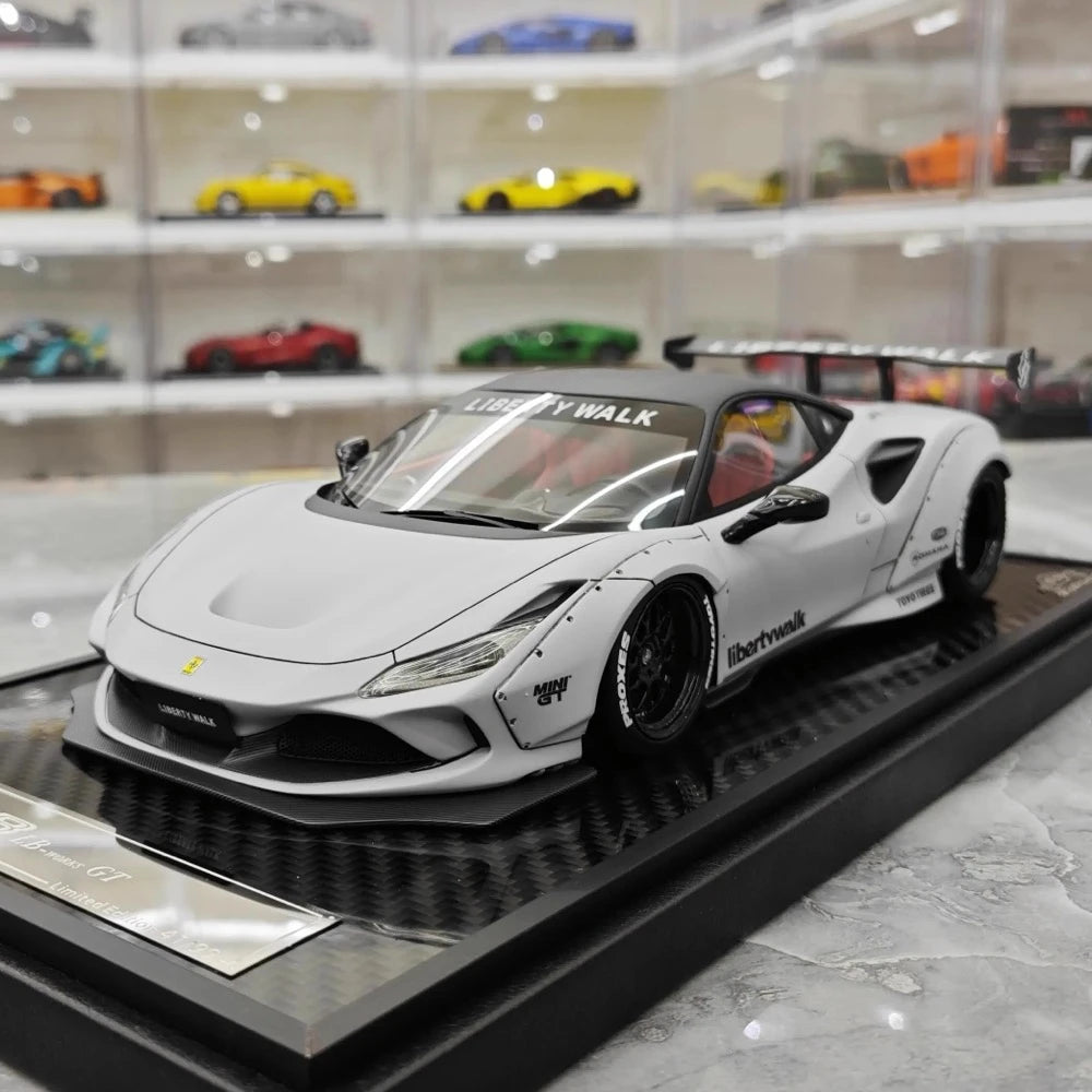 [VIP] 1:18 Ferrari 2019 F8 Tributo LBWK GT Gray Model Car Resin