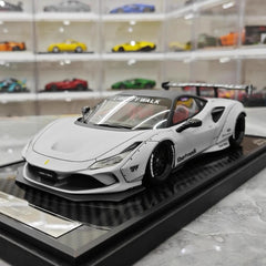 [VIP] 1:18 Ferrari 2019 F8 Tributo LBWK GT Gray Model Car Resin