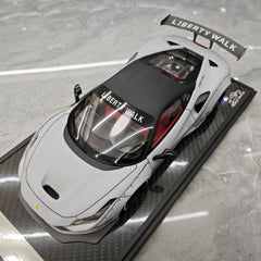 [VIP] 1:18 Ferrari 2019 F8 Tributo LBWK GT Gray Model Car Resin