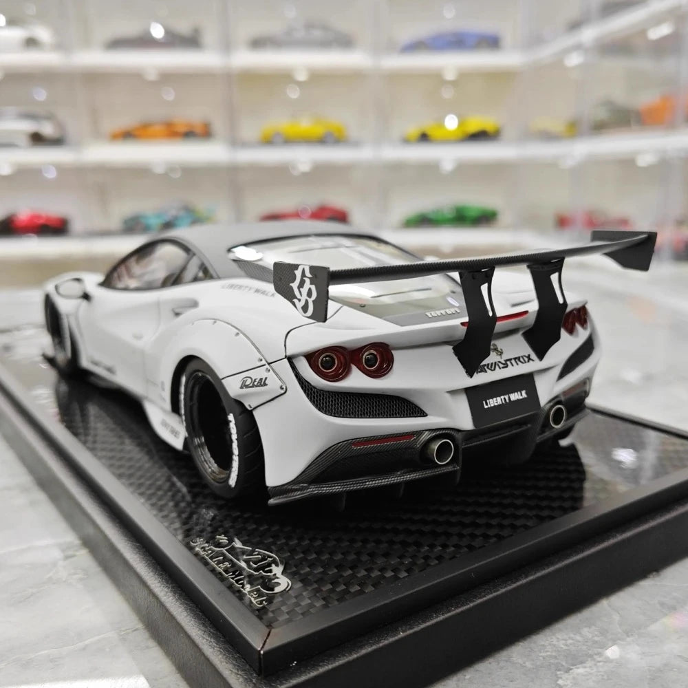 [VIP] 1:18 Ferrari 2019 F8 Tributo LBWK GT Gray Model Car Resin