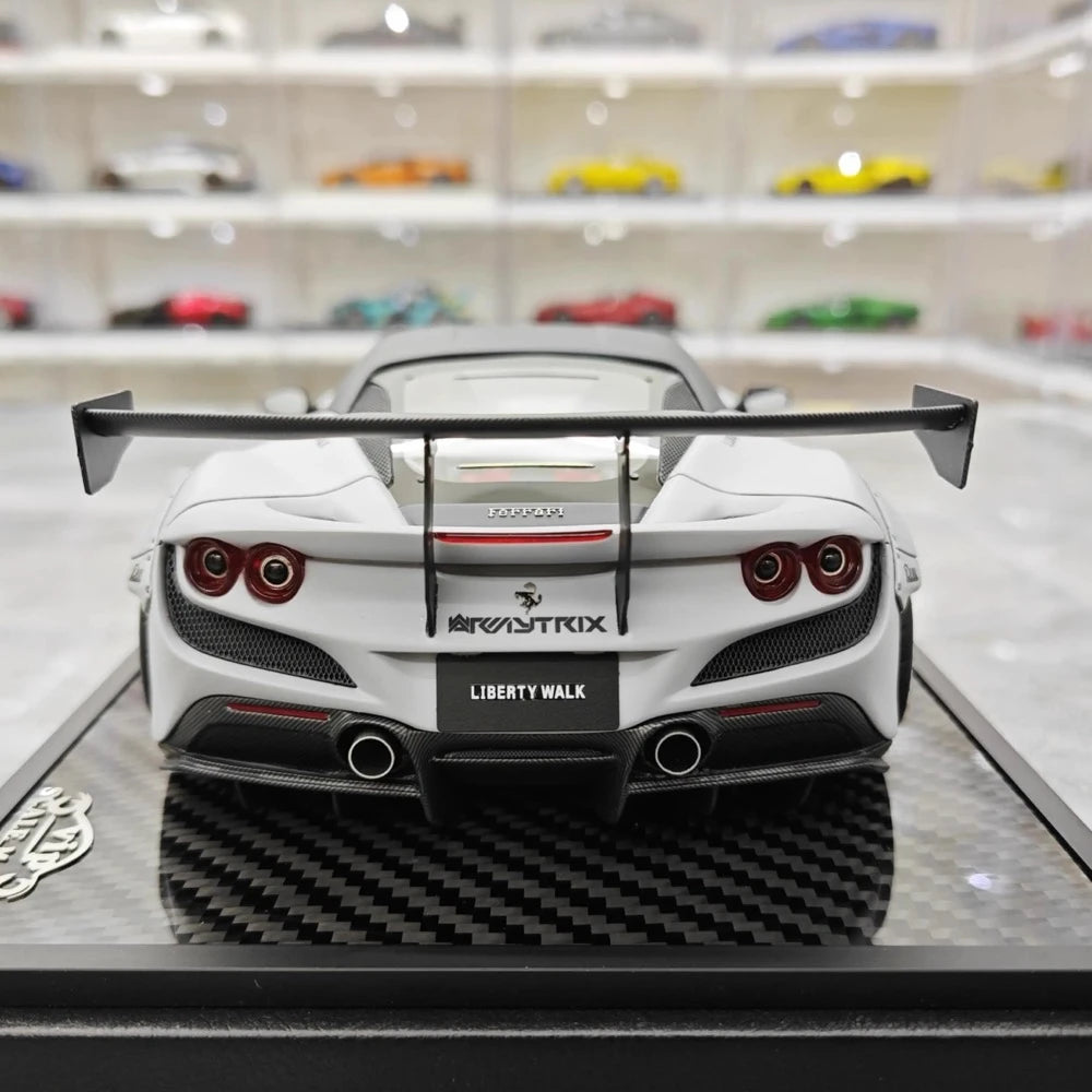 [VIP] 1:18 Ferrari 2019 F8 Tributo LBWK GT Gray Model Car Resin