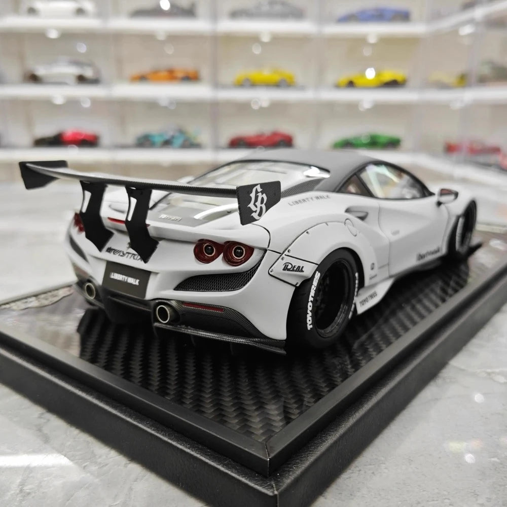 [VIP] 1:18 Ferrari 2019 F8 Tributo LBWK GT Gray Model Car Resin
