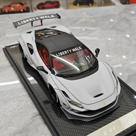 [VIP] 1:18 Ferrari 2019 F8 Tributo LBWK GT Gray Model Car Resin