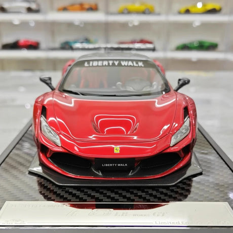[VIP] 1:18 Ferrari 2019 F8 Tributo LBWK GT Red Model Car Resin