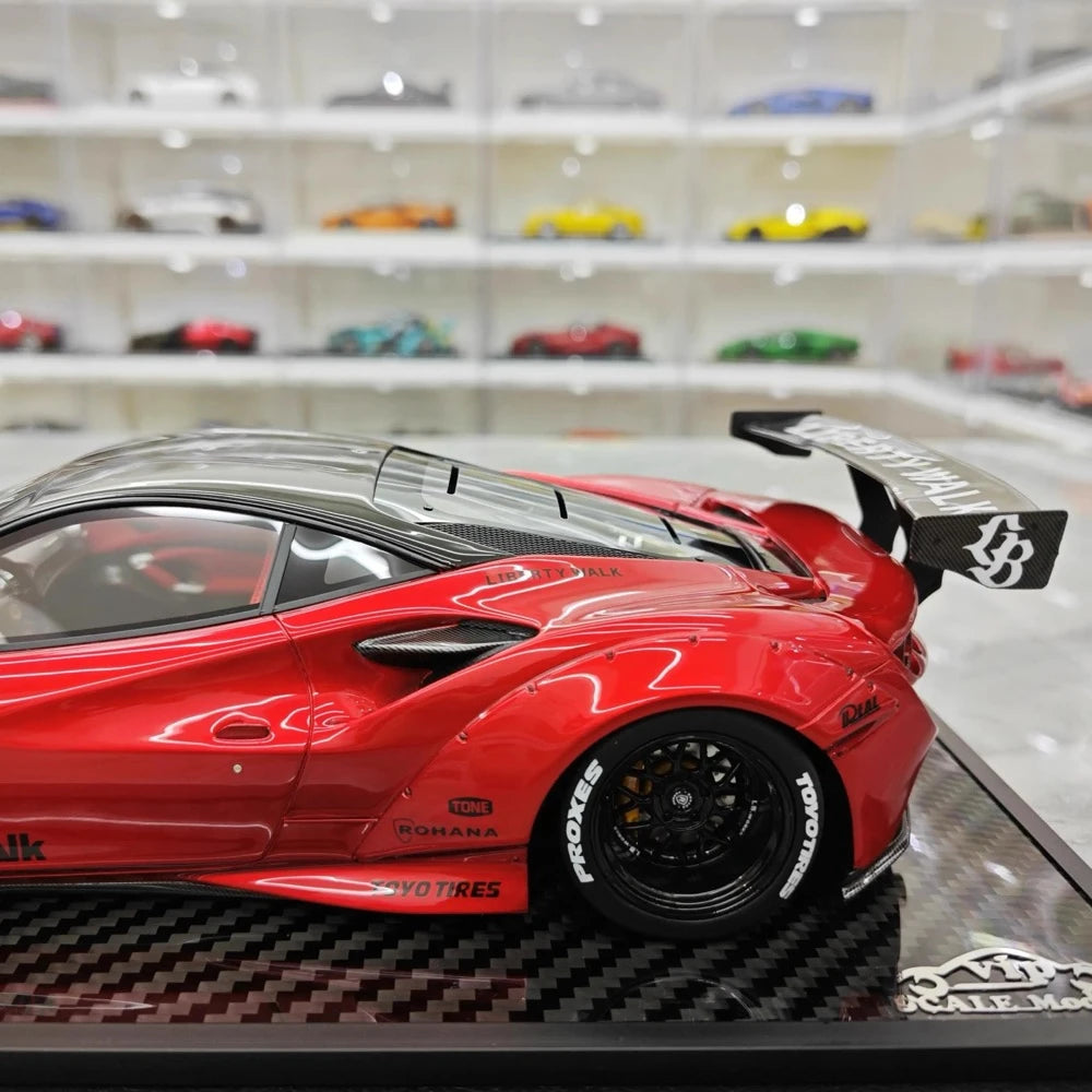 [VIP] 1:18 Ferrari 2019 F8 Tributo LBWK GT Red Model Car Resin