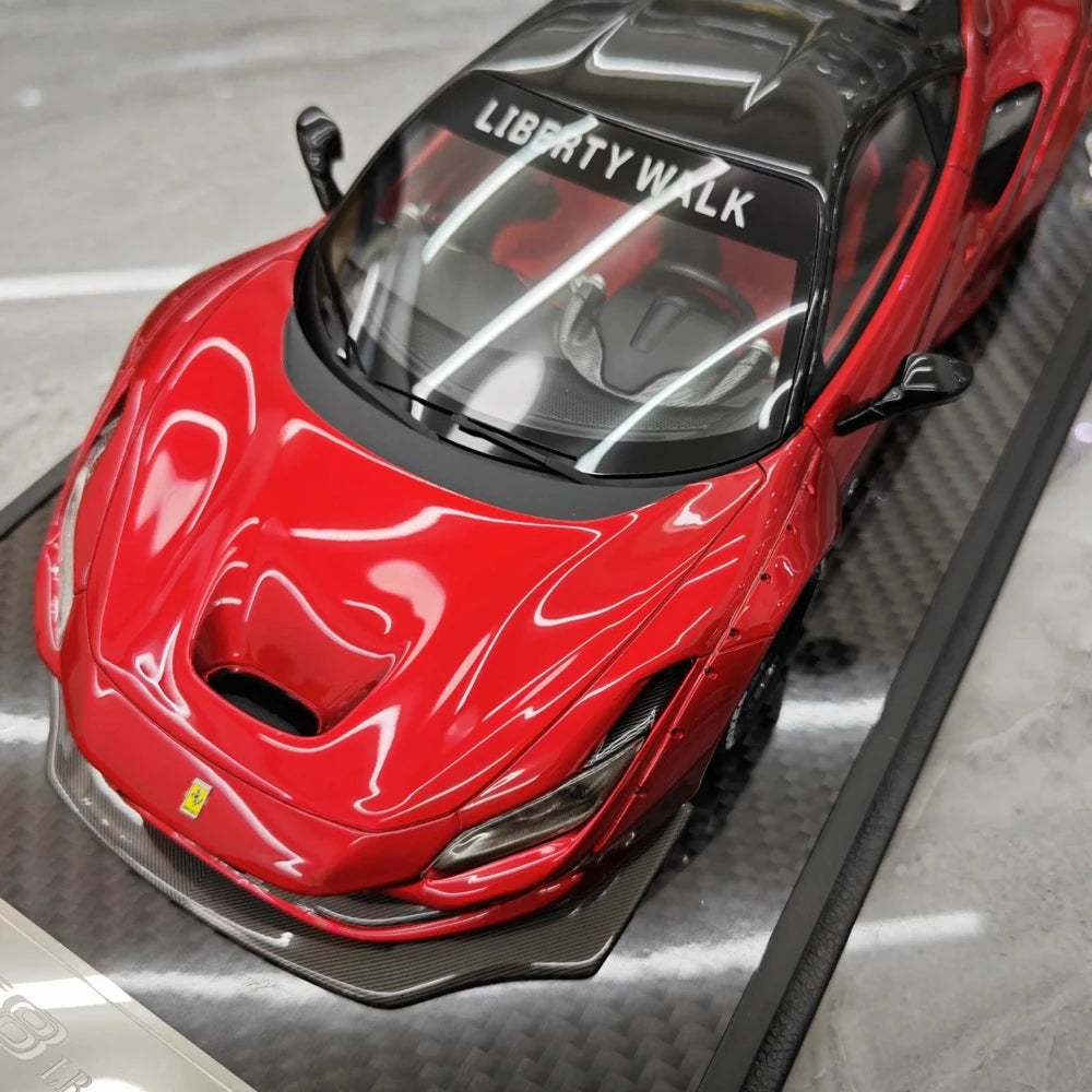 [VIP] 1:18 Ferrari 2019 F8 Tributo LBWK GT rosso modellino di auto resina