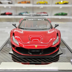 [VIP] 1:18 Ferrari 2019 F8 Tributo LBWK GT rosso modellino di auto resina