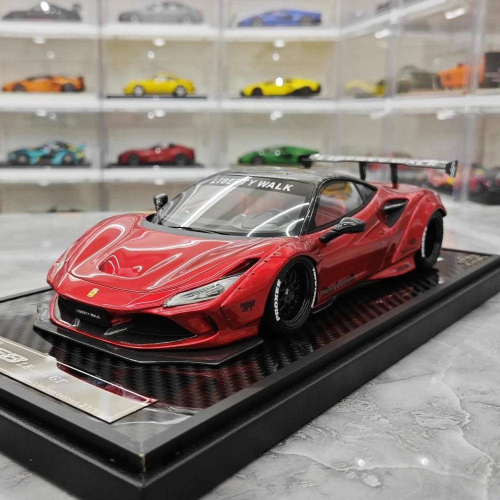 [VIP] 1:18 Ferrari 2019 F8 Tributo LBWK GT Red Model Car Resin