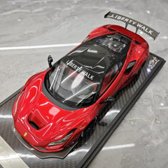 [VIP] 1:18 Ferrari 2019 F8 Tributo LBWK GT rosso modellino di auto resina