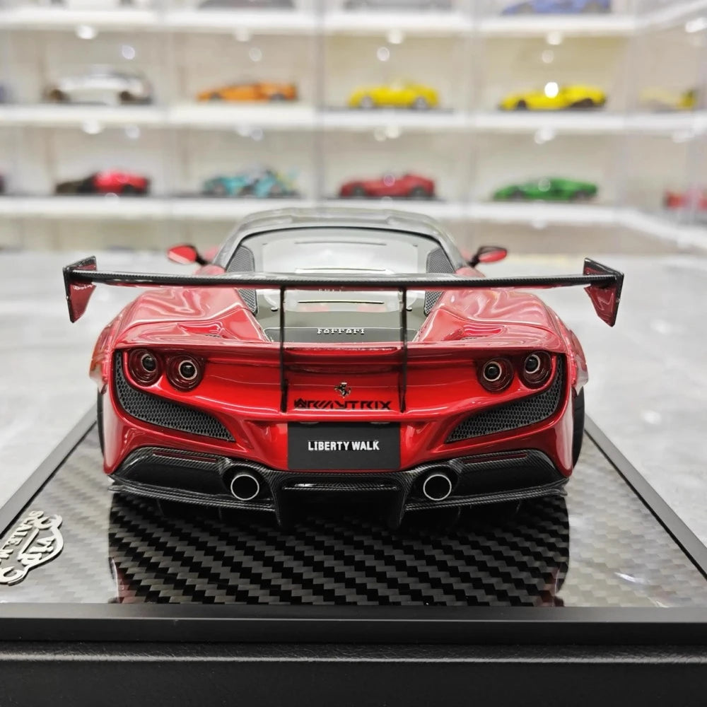 [VIP] 1:18 Ferrari 2019 F8 Tributo LBWK GT rosso modellino di auto resina