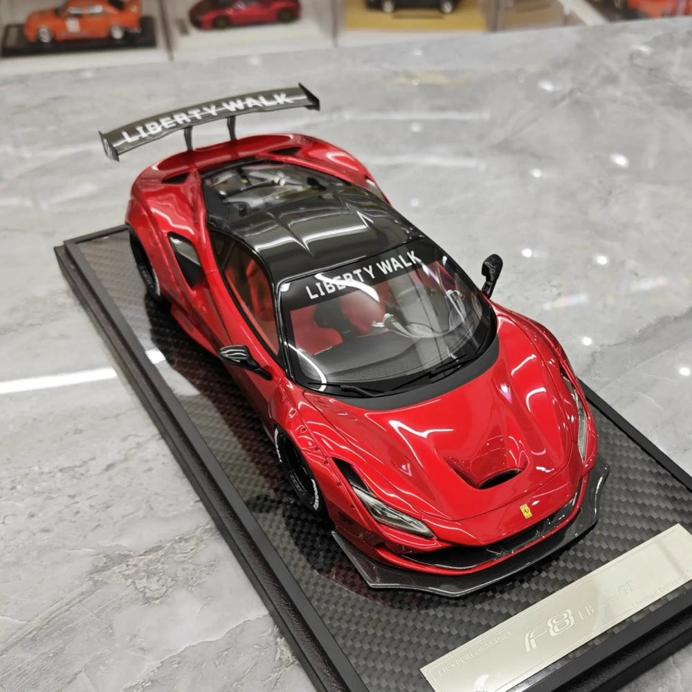 [VIP] 1:18 Ferrari 2019 F8 Tributo LBWK GT rosso modellino di auto resina
