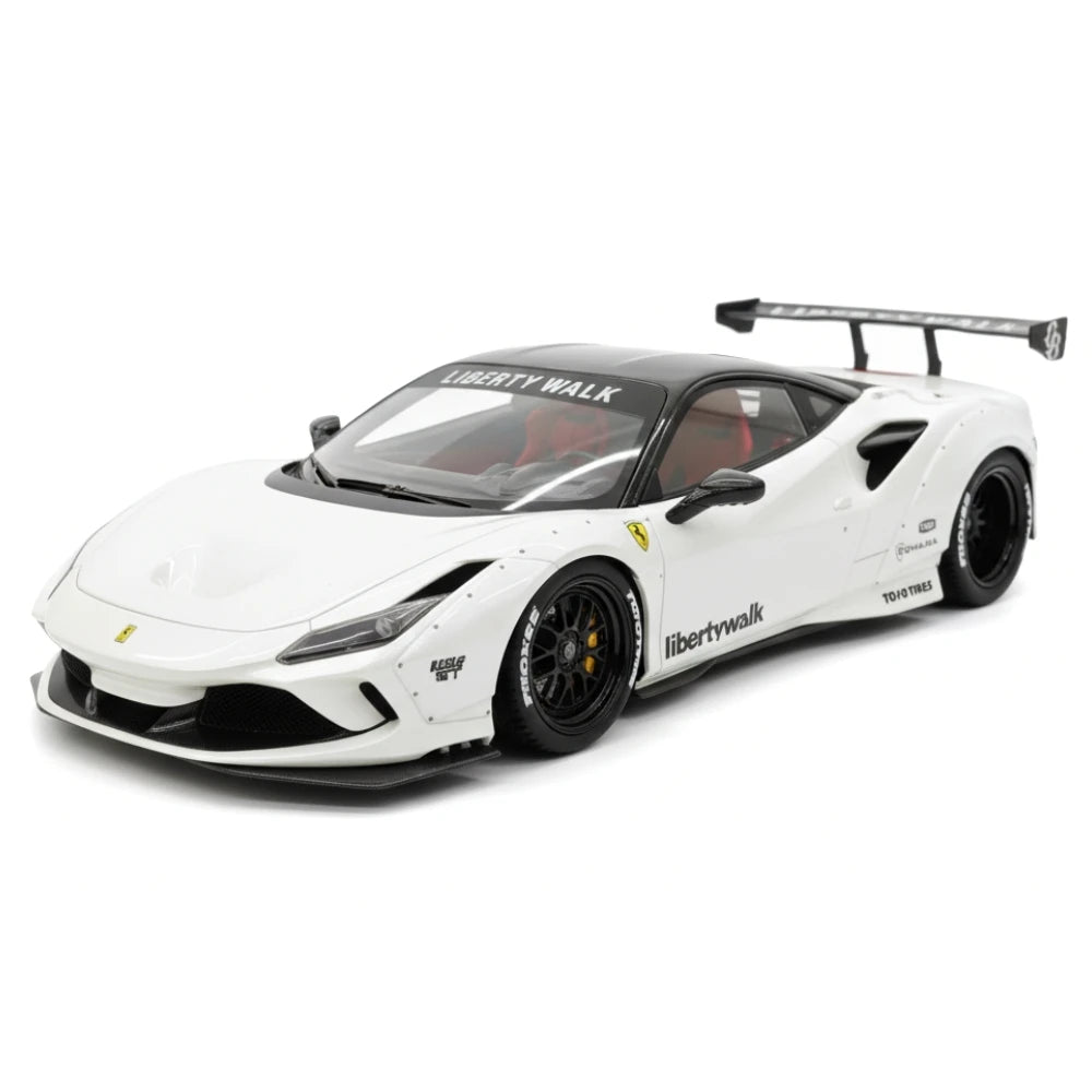[VIP] 1:18 Ferrari 2019 F8 Tributo LBWK GT White Model Car Resin