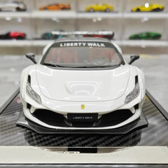 [VIP] 1:18 Ferrari 2019 F8 Tributo LBWK GT White Model Car Resin