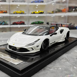 [VIP] 1:18 Ferrari 2019 F8 Tributo LBWK GT bianco modellino di auto resina