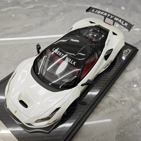[VIP] 1:18 Ferrari 2019 F8 Tributo LBWK GT White Model Car Resin
