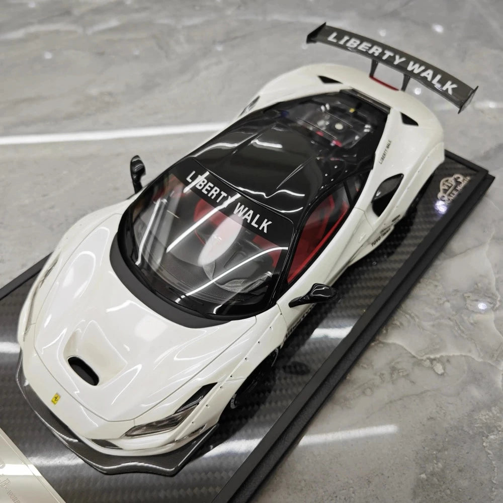 [VIP] 1:18 Ferrari 2019 F8 Tributo LBWK GT White Model Car Resin