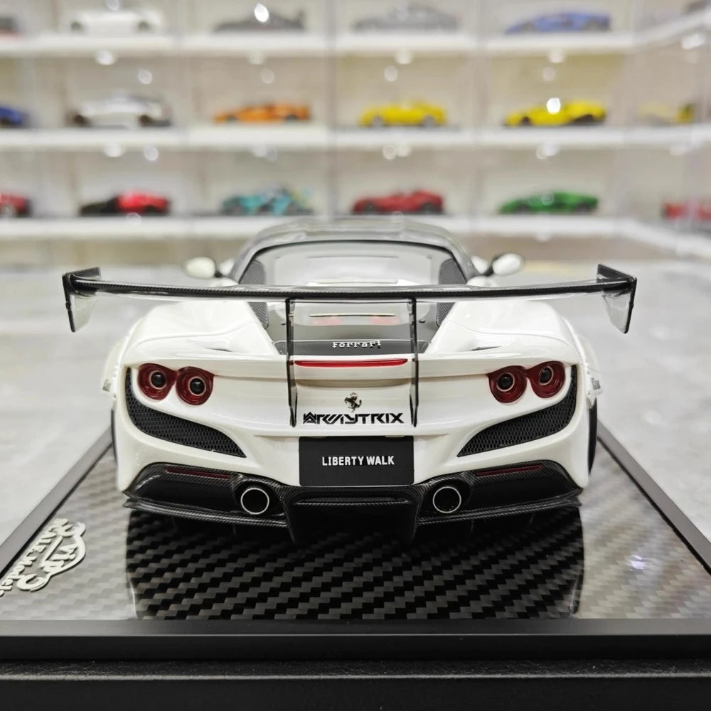 [VIP] 1:18 Ferrari 2019 F8 Tributo LBWK GT White Model Car Resin