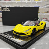 [VIP] 1:18 Ferrari 2019 F8 Tributo LBWK GT Yellow Model Car Resin