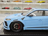 [VIP] 1:18 Lamborghini 2018 Urus LBWK Widebody blå modellbil harts