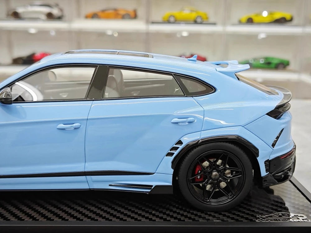 [VIP] 1:18 Lamborghini 2018 Urus LBWK Widebody Blue Model Car Resin