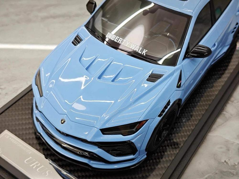 [VIP] 1:18 Lamborghini 2018 Urus LBWK Widebody Blue Model Car Resin