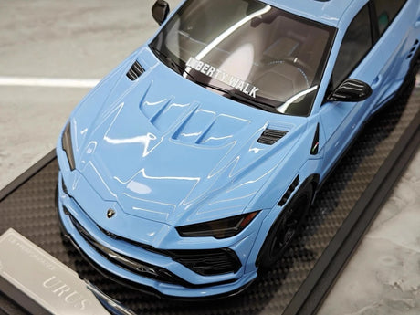 [VIP] 1:18 Lamborghini 2018 Urus LBWK Widebody Blue Model Car Resin