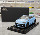 [VIP] 1:18 Lamborghini 2018 Urus LBWK Widebody blå modellbil harts
