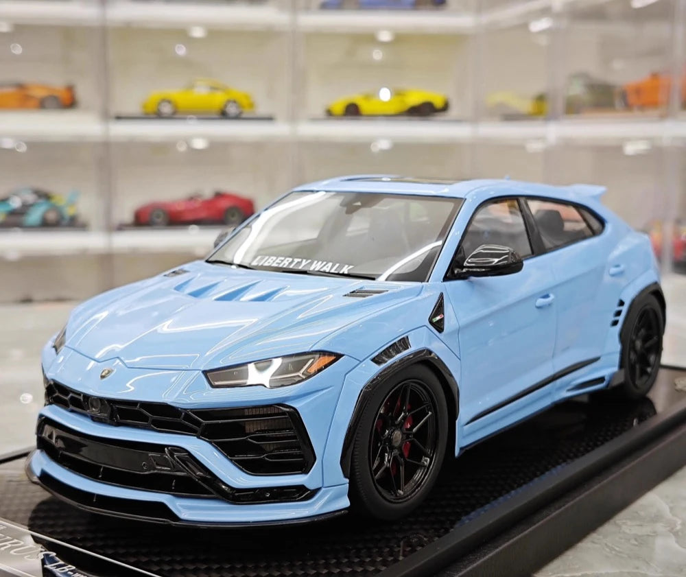 [VIP] 1:18 Lamborghini 2018 Urus LBWK Widebody Blue Model Car Resin