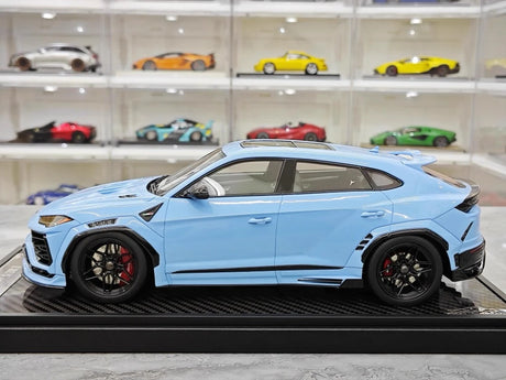 [VIP] 1:18 Lamborghini 2018 Urus LBWK Widebody Blue Model Car Resin