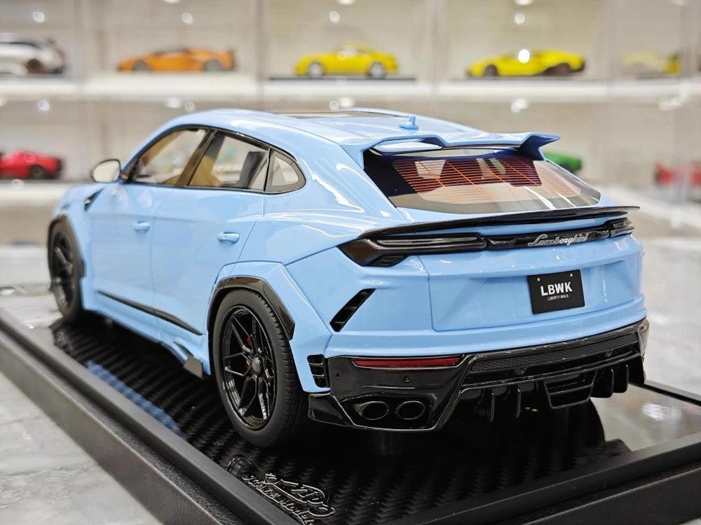 [VIP] 1:18 Lamborghini 2018 Urus LBWK Widebody Blue Model Car Resin