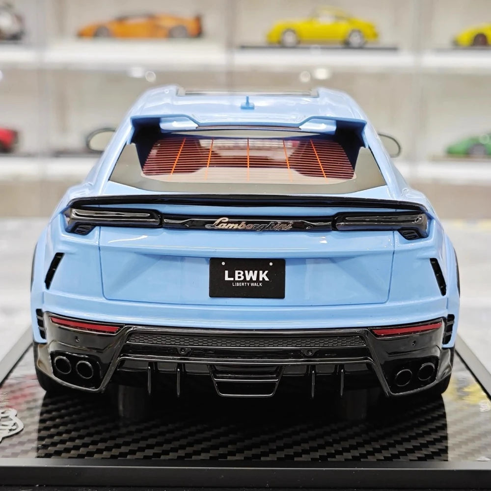 [VIP] 1:18 Lamborghini 2018 Urus LBWK Widebody Blue Model Car Resin